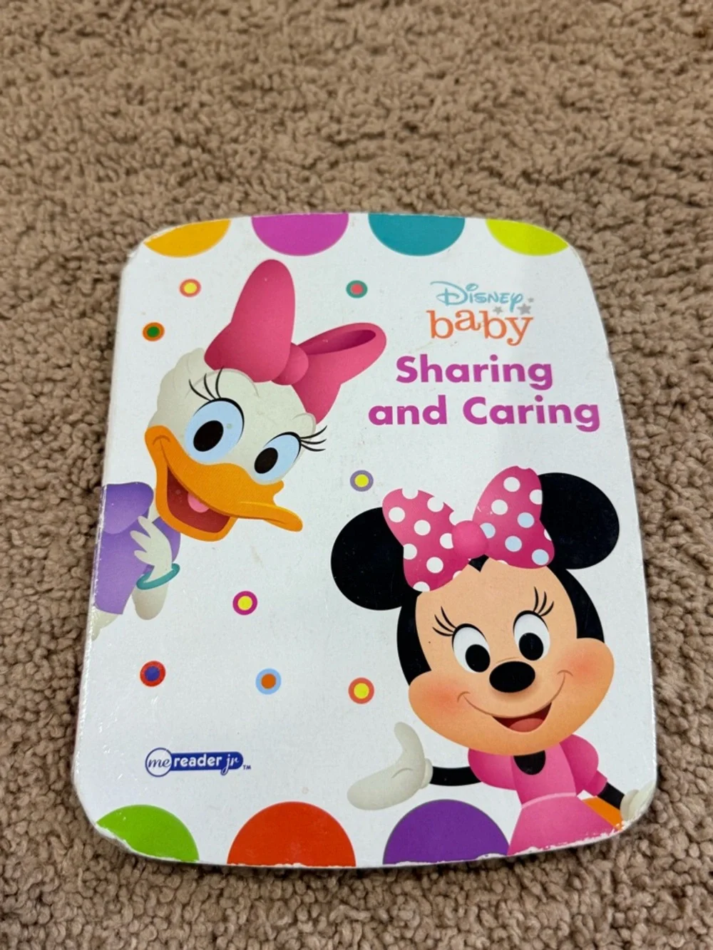 Disney Baby Sharing and Caring Book + Minnie Sunglasses Bundle